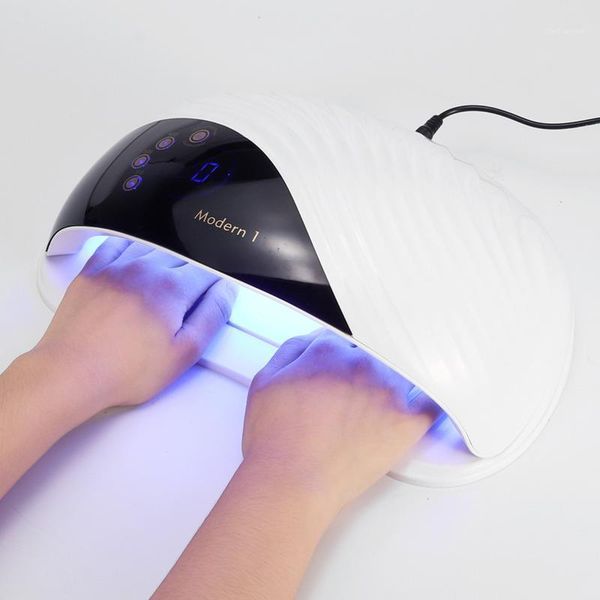 

high power uv led nail lamp with 42 pcs leds for manicure gel dryer drying polish auto sensor tool1