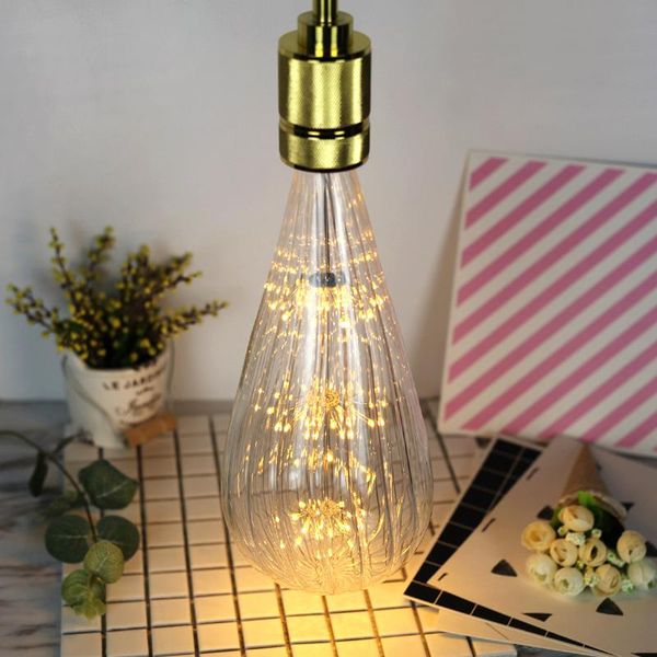 

bulbs edison bulb ac85-265v 3w e27 led gypsophila big loofah firework lamp meteor shower retro decorative for home club