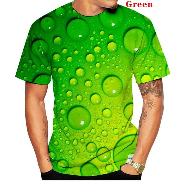 

men's t-shirts summer men/women 3d printed t-shirt fashion raindrop pattern short sleeve street casual clothing plus size xs-5xl, White;black