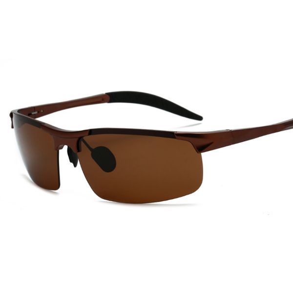 

fashion men and women polarized aluminum-magnesium sunglasses sports driving fishing glasses uv400 protection, White;black