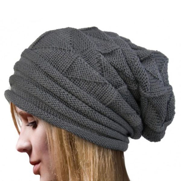 

stylish chic slouch beanie baggy folded caps male female winter autumn outdoor warm sports skiing knitted woolen hats beanies