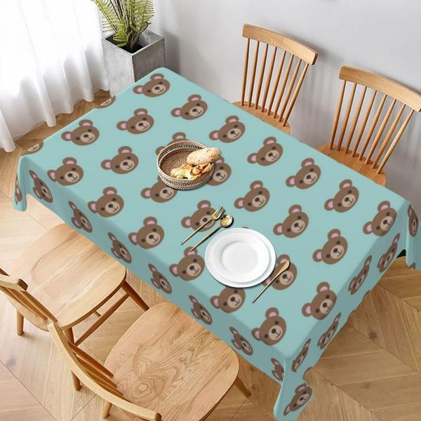 

table cloth bear tablecloth outside polyester cover washable protector printed