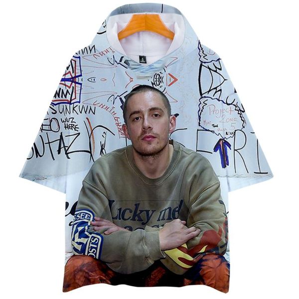 

men's t-shirts dermot kennedy 3d printed hooded women/men fashion summer short sleeve tshirt streetwear clothes, White;black