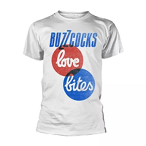 

ladies buzzcocks love bites ladies women official t-shirt, White;black