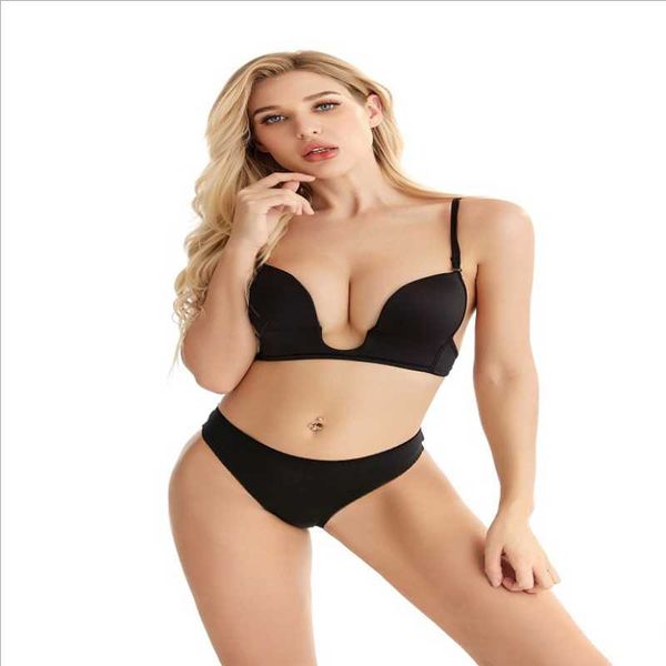 

bras underwear sports bra no underwire fashion adjustment 2pcs, Red;black