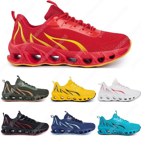 

36-45 running shoes non-brand men fashion trainers triple white black yellow red navy blue bred green mens sports sneakers 124