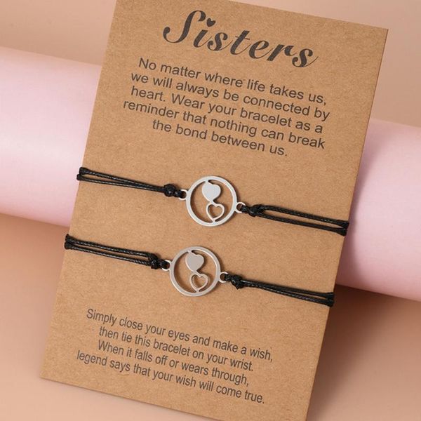 

charm bracelets friend necklace sister bracelet suitable for matching heart pendants long distance friendship jewelry, Golden;silver