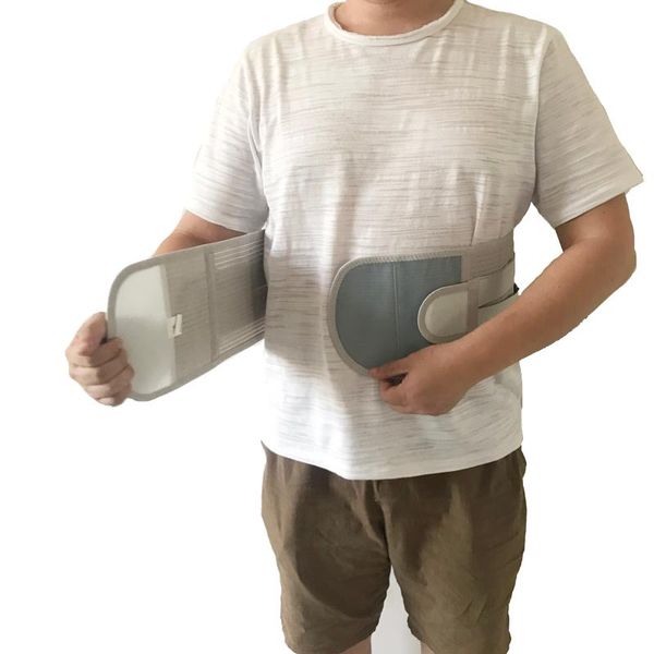 

lower back support belt orthopedic lumbar corsets with 4-steel straps for waist spine corrector brace men, Black;gray