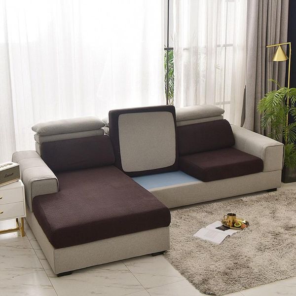 

chair covers polar fleece simple sofa cushion cover flexible protective 8 colors polyester slipcovers 40-59cm