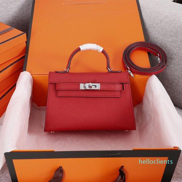 

2022 new classic designer women handbag shoulder bag style mini strap crossbody tote purse genuine leather palm print 12 colors
