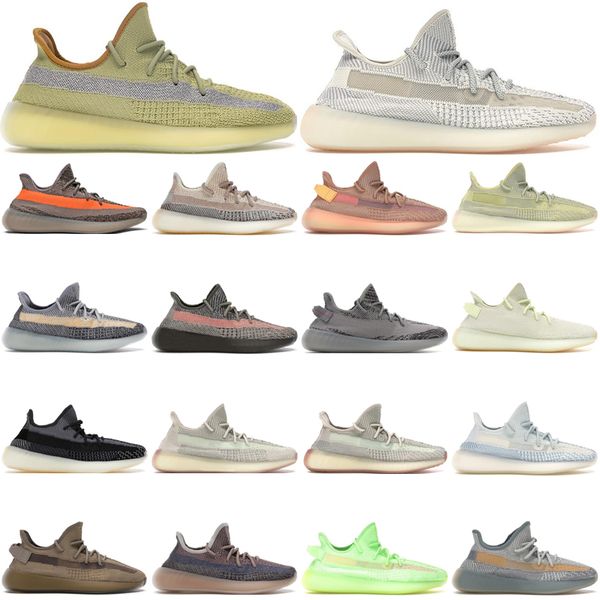 

new wholesale men women running shoes 350 v2 reflective earth glow israfil linen marsh natural zebra cream cinder bred beluga clay static tr