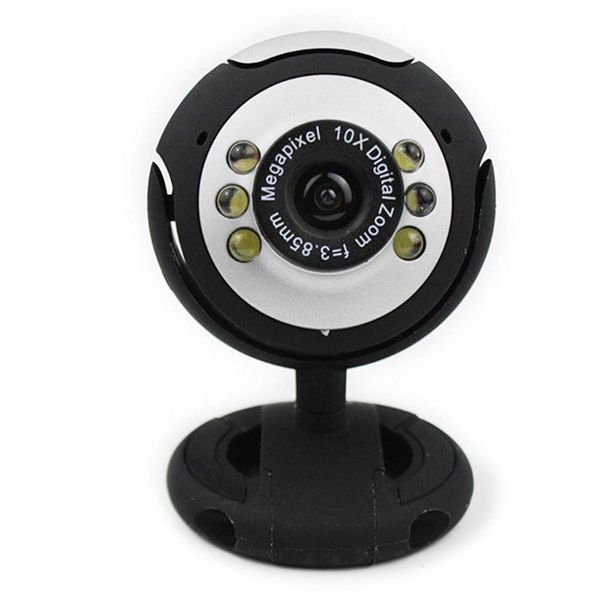 

webcams clip-on night vision six-lamp computer camera lapwebcam video zoom home pography lens accessories