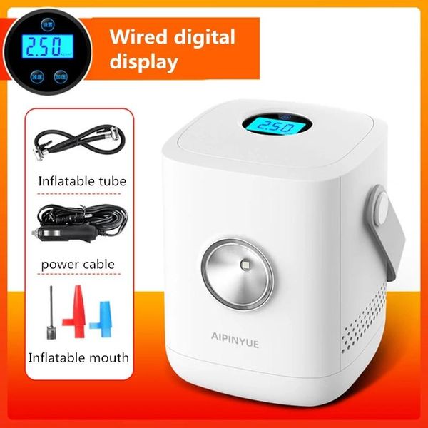 

inflatable pump wireless car air digital display mini compresor de aire 12v coche portable tyre tire inflator portatil