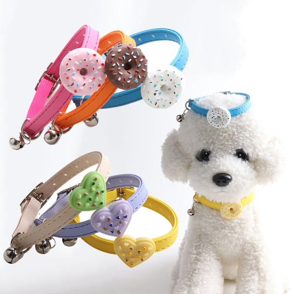 

cat collars & leads kitten collar with bell cut breakaway adjustable cats puppy pet supplies collier for kittens 1pc