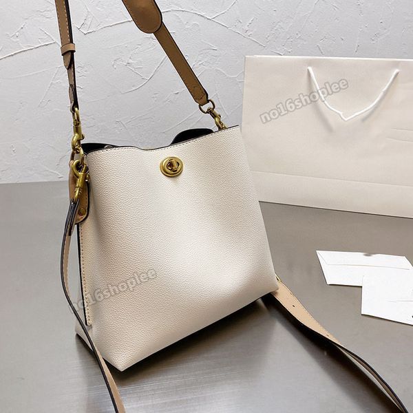 

colorblock willow shoulder bag designer luxury woman hand bucket bags ladies large capacity wallet purse four choices