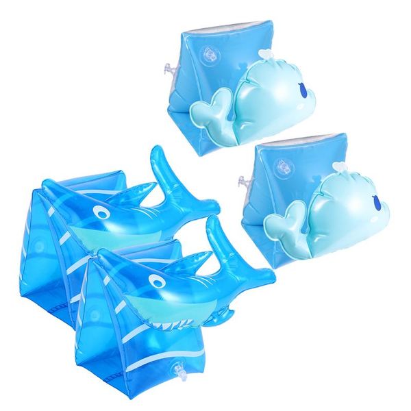 

life vest & buoy 2 pairs inflatable children arm swimming rings floats sleeves