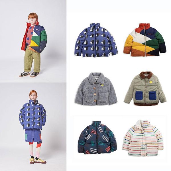 

down coat children's jacket 2021 bobo winter girls boys clothing, Blue;gray