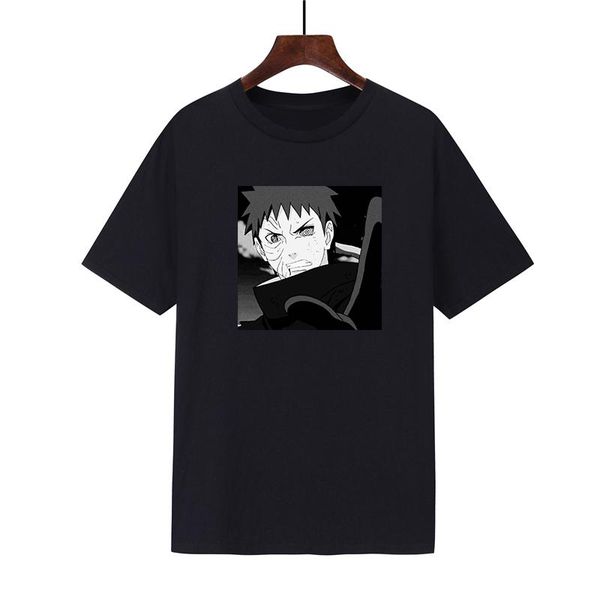 

men's t-shirts 2021 fashion brand summer men tide half sleeve jogging sweatshirt 3d cartoon print loose casual couples short t-shirt, White;black