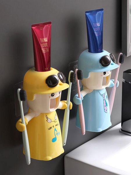 

mouthwash cup set household brushing simple wall-mounted cartoon tooth cylinder children's couple cute toothbrush mugs