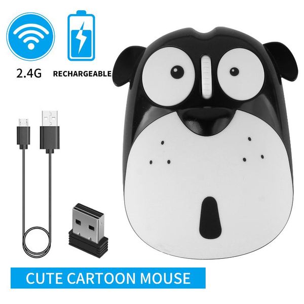 

mice wireless mouse cute kid dog cartoon computer ergonomic mini 3d gaming for girl gift pc tablet