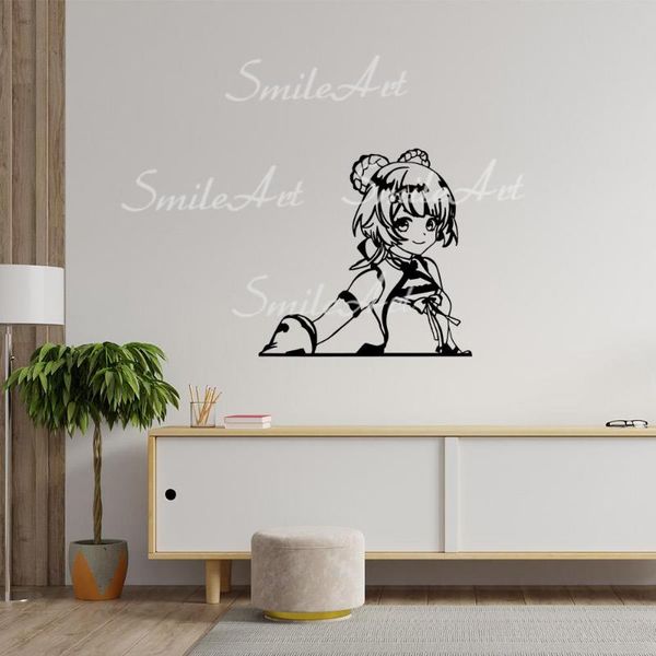 

wall stickers cartoon genshin home decoration accessories for kids rooms art decal