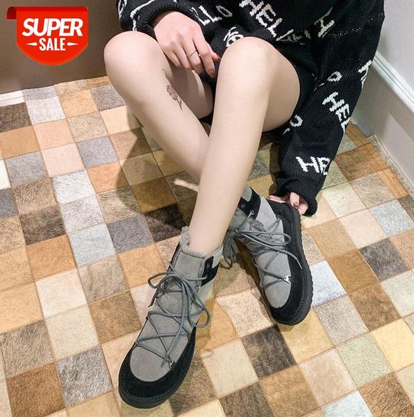 

women's plus velvet cotton shoes casual korean version of ins tide thickening warm snow boots women #lx66