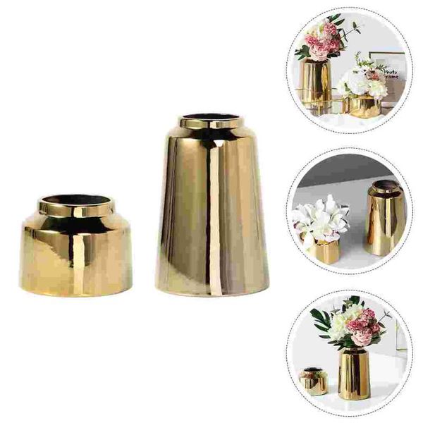 

vases 2pcs ceramics art vase adornment decorative floral pot home deskornament