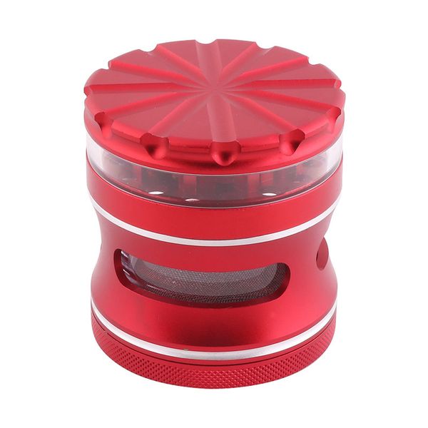 63mm 4 strati Herb Grinder altri accessori per fumatori Cali Crusher Tabacco Erbe Smerigliatrici in lega di alluminio Raschietto per sigarette con confezione regalo