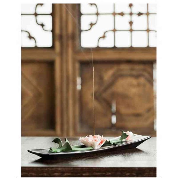 

fragrance lamps flower portable porcelain censer incense sticks holder ceramic burners furnace use in home office teahouse