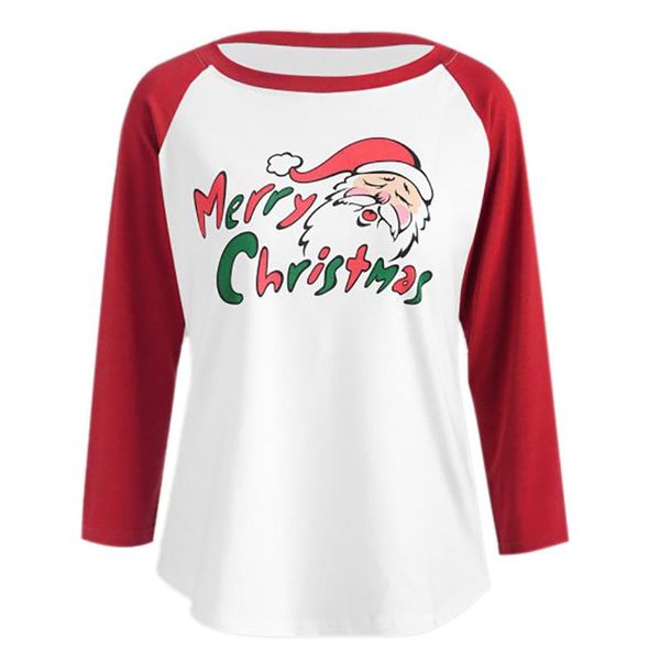

women's hoodies & sweatshirts womens long sleeve santa claus print round neck blouse loose casual cute holiday shirt suitable all seas, Black