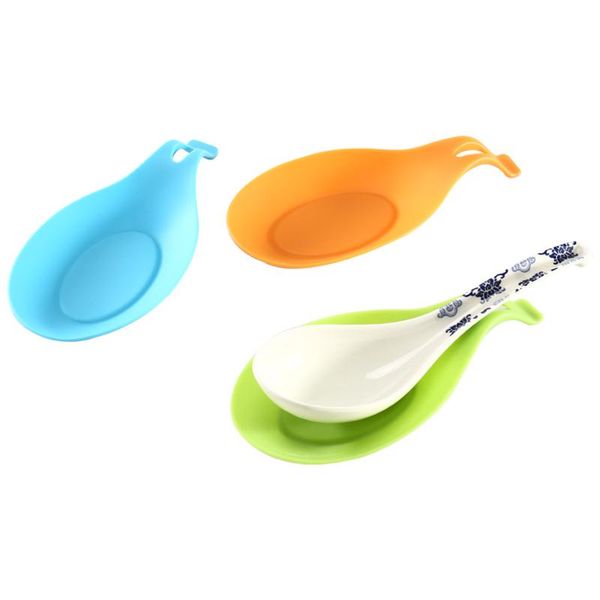 

mats & pads food grade silicone spoon mat heat resistant placemat tray pad drink glass kitchen tool