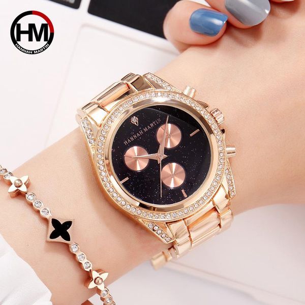 

wristwatches rose gold women quartz watch stainless steel japan bracelet ladies wristwatch diamond female clock relogio feminin, Slivery;brown