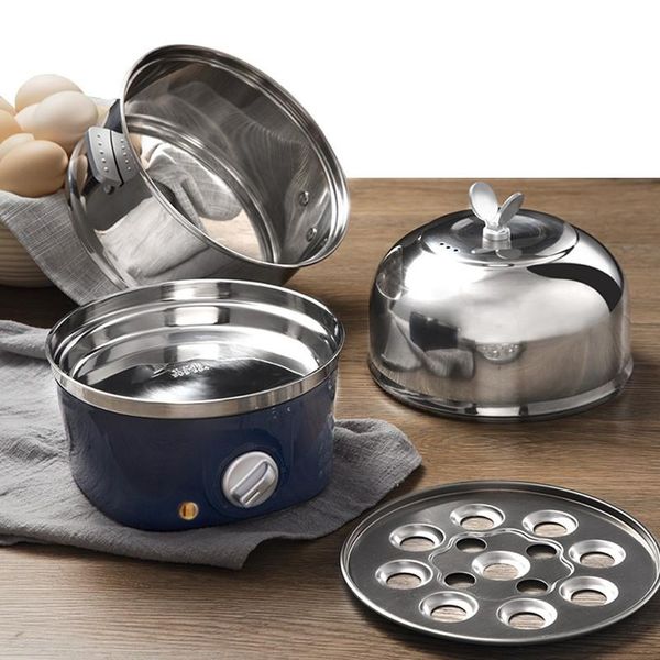 

egg boilers 220v household electric steaming cooker stainless steel multi 2 layers steamer stewed custard