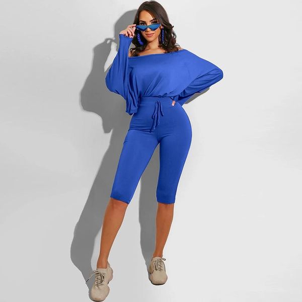 

women's tracksuits women two piece sets solid color long sleeve t shirt & fitness shorts tracksuit fall clothing workout matching, Gray