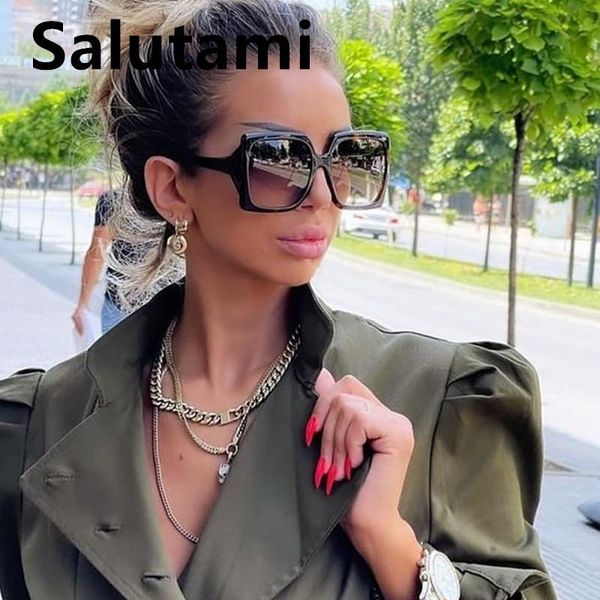 

sunglasses vintage oversized square black gradient for women uv400 sun glasses female elegant shades, White;black