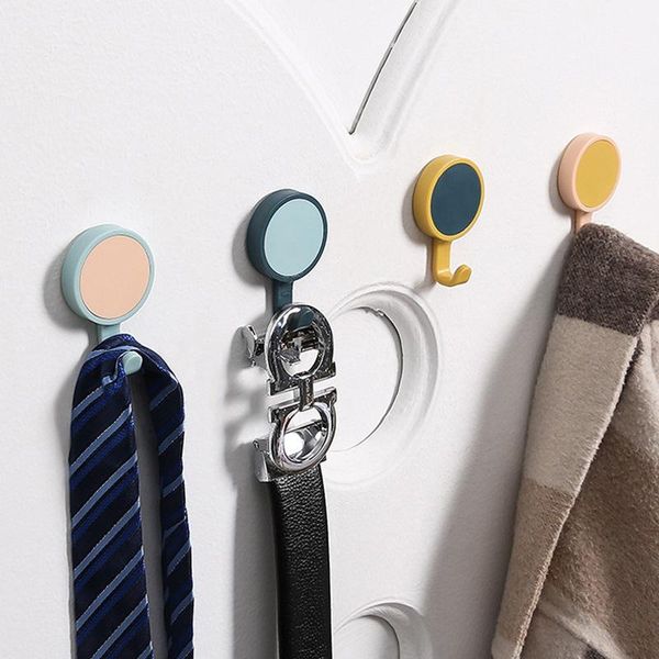 

hooks & rails 3pcs wall hook northern europe style 360Â° rotatable mount door strong seamless sticking clothing rack key