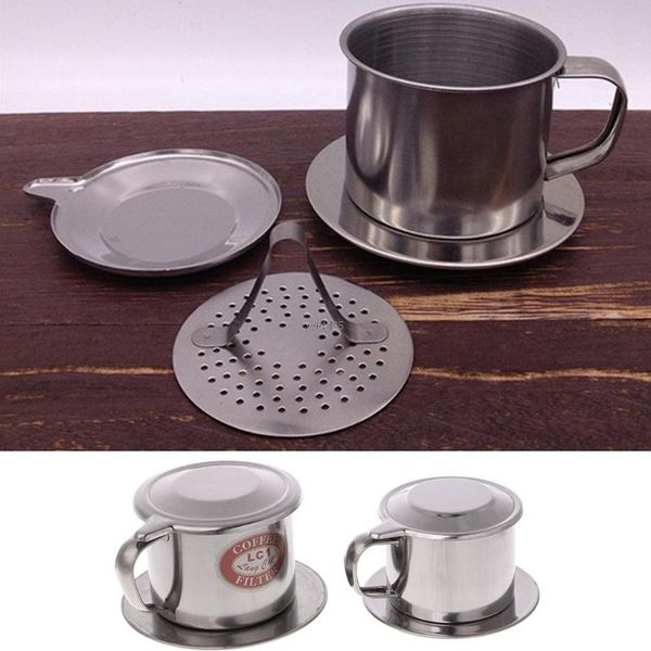 

coffee pots ootdty s/l size vietnamese filter stainless steel maker pot infuse cup serving delicious