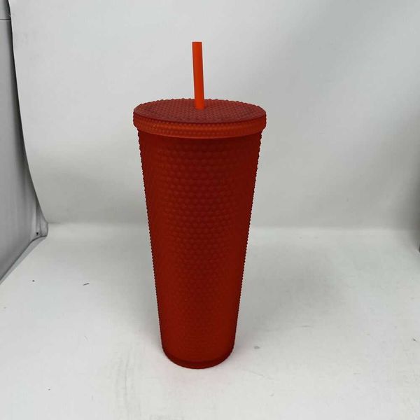 

starbucks 2021 matte red soft touch studded bling cold cup tumbler ships today