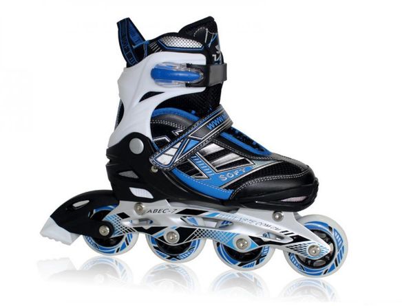 

inline & roller skates for kids four adjustable mesh fabric sneaker outdoor children patins sport shoes