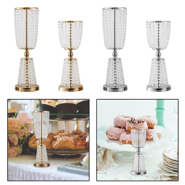 

candle holders luxury crystal metal pillar holder centerpiece flower stand decor
