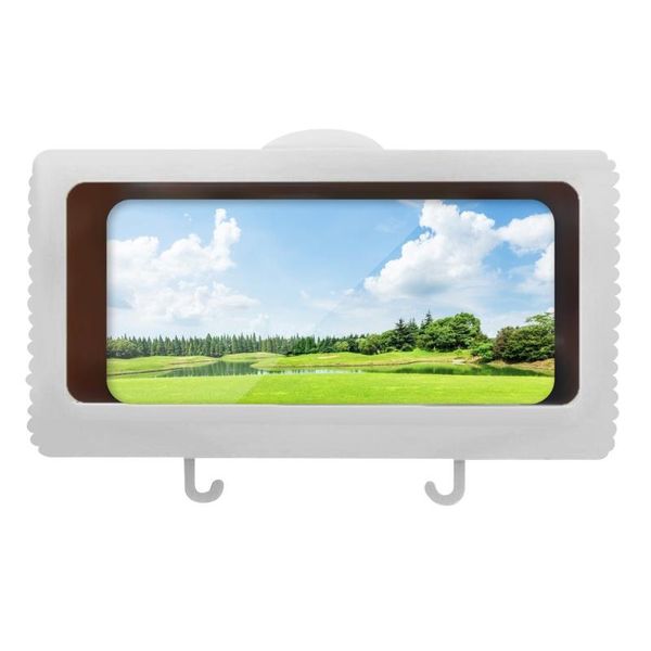

cell phone mounts & holders shower box bathroom waterproof case seal touch screen cellphone holder for kitchen handsgadget