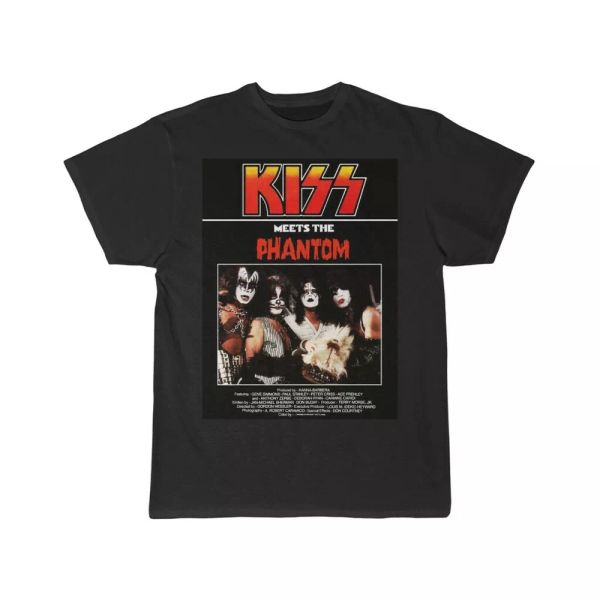 

kiss meets the phantom men's short sleeve tee, White;black