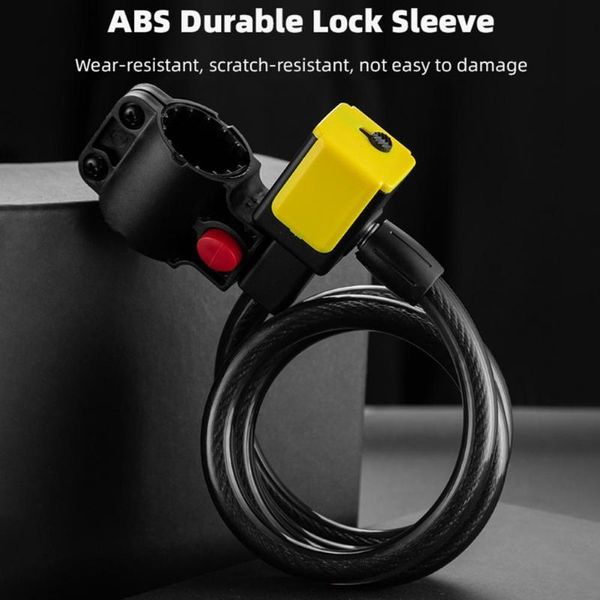 

bike locks 1 set cycling lock compact anti-rust sturdy hardness
