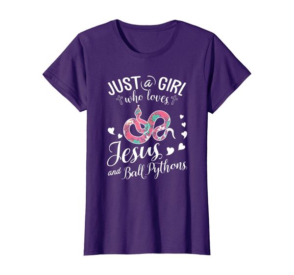 

just a girl who loves jesus and ball pythons t shirt farmer, White;black