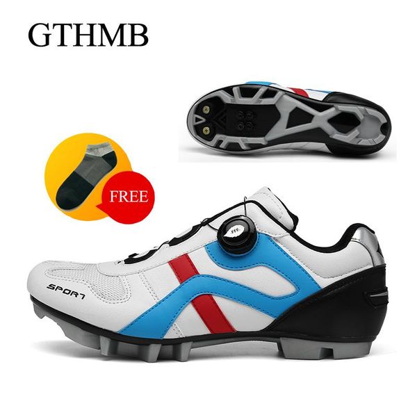 

cycling footwear gthmb shoes couple bicycle sneakers men's professional spd pedal racing self-locking sapatilha ciclismo, Black