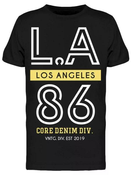 

a lettering design tee men's -image by shutterstock, White;black