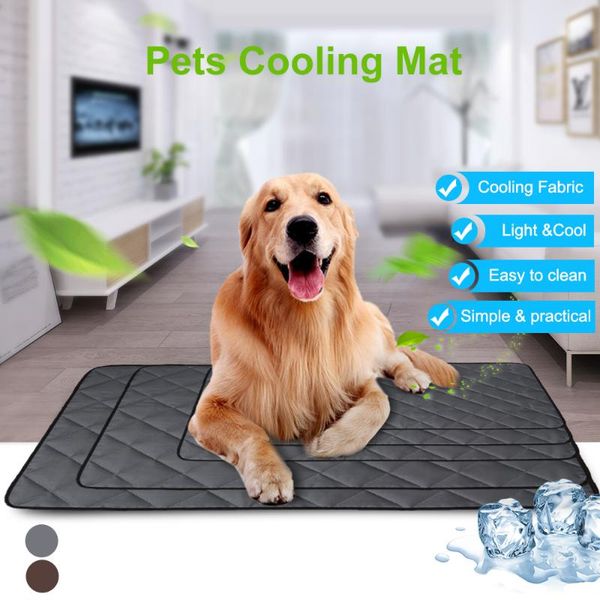 

kennels & pens waterproof summer cooling ice pet dog bed mats soft dogs cats blanket sofa portable tour camping yoga sleeping accessories