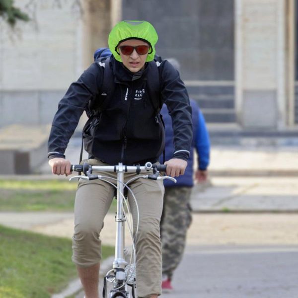 

cycling caps & masks bike helmet cover high visibility waterproof rain, Black