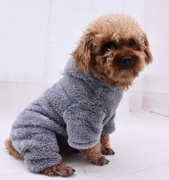 

dog apparel small clothes winter fleece jumpsuit warm clothing outfit puppy chihuahua yorkie poodle bichon pomeranian schnauzer coat