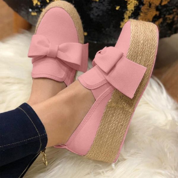 

sandals women's autumn bow ladies single set foot casual thick high-heeled platform shoes large size, Black